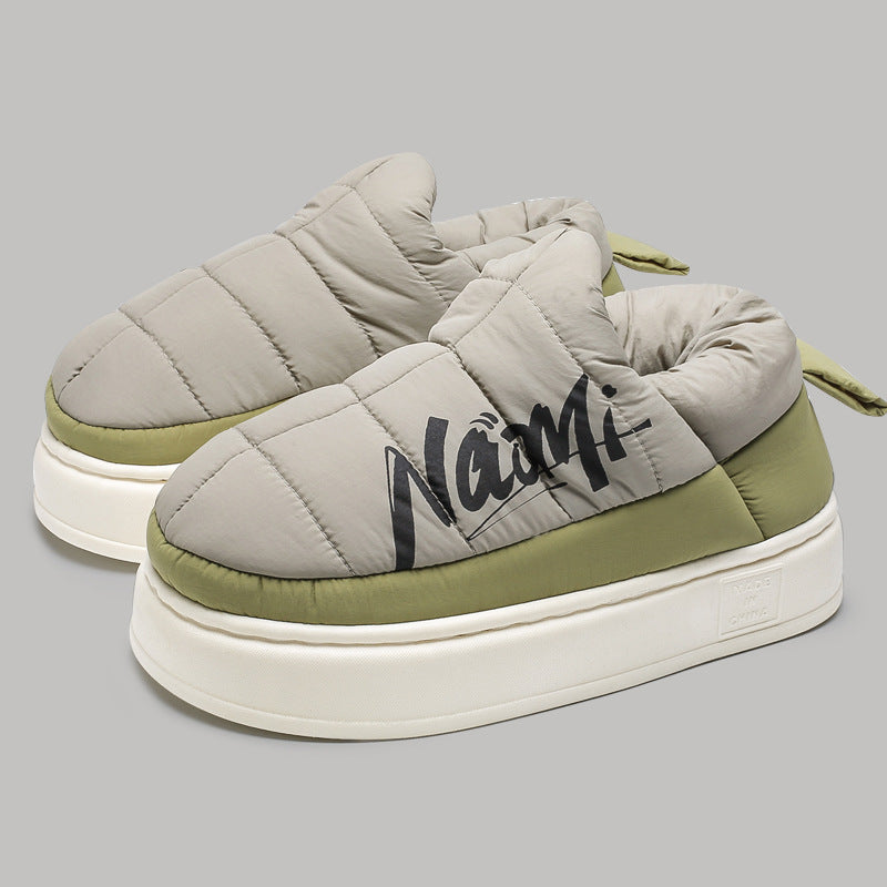 Slip-On Plateauschuhe mit hoher Sohle