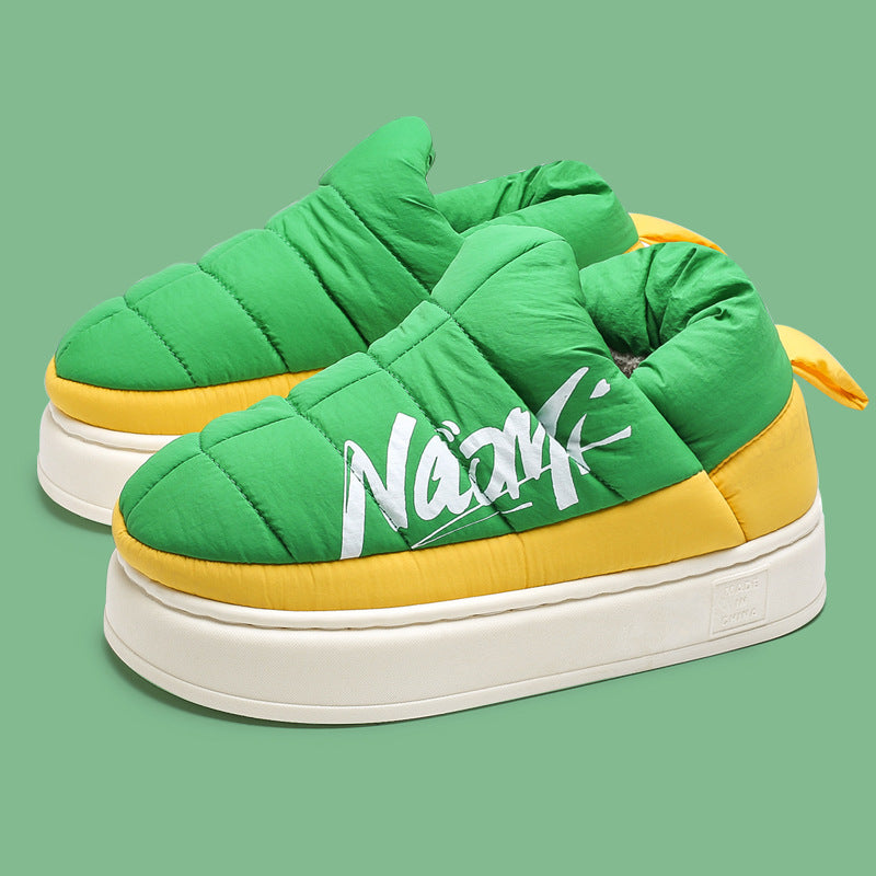 Slip-On Plateauschuhe mit hoher Sohle