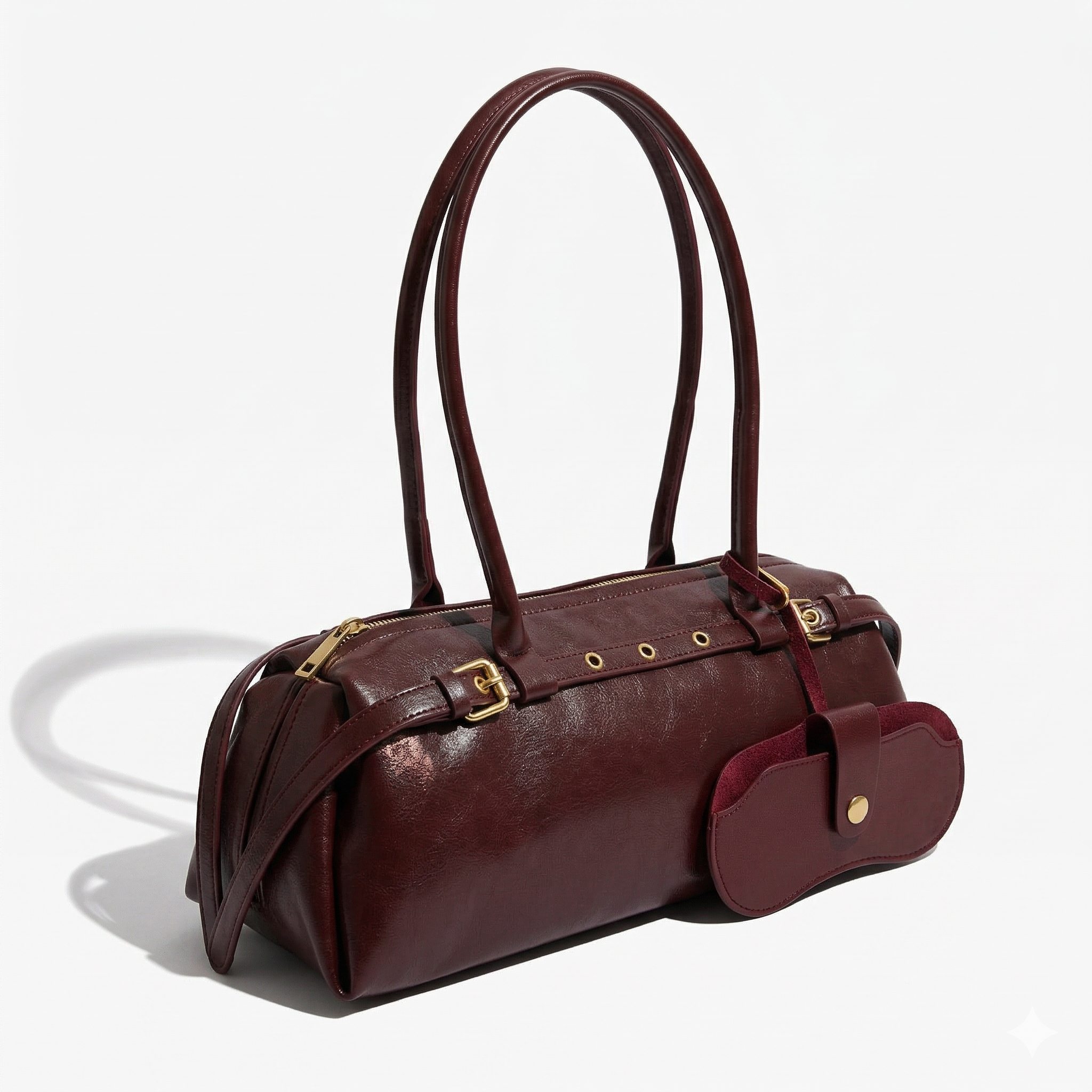 East West Leather Shoulder Bag