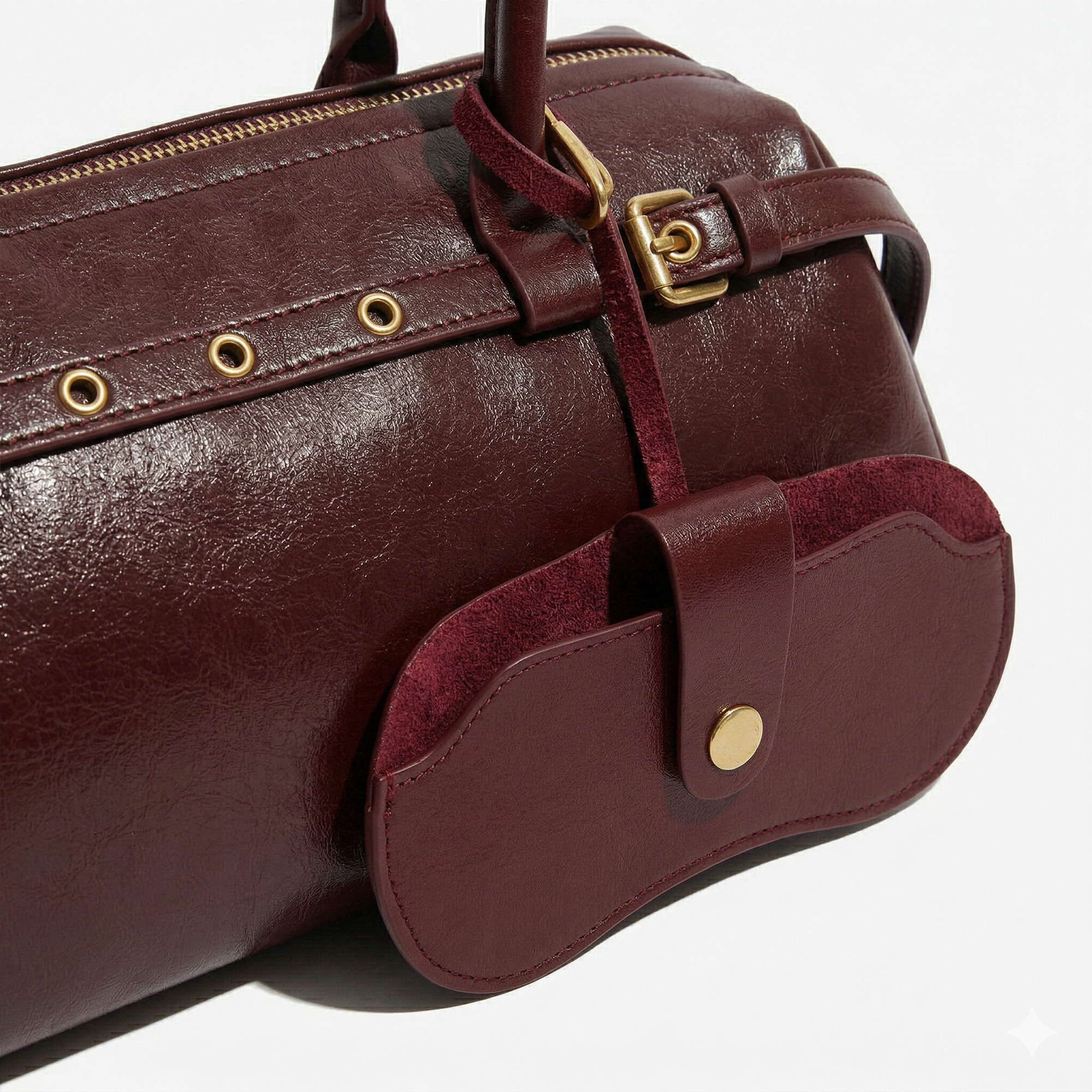 East West Leather Shoulder Bag