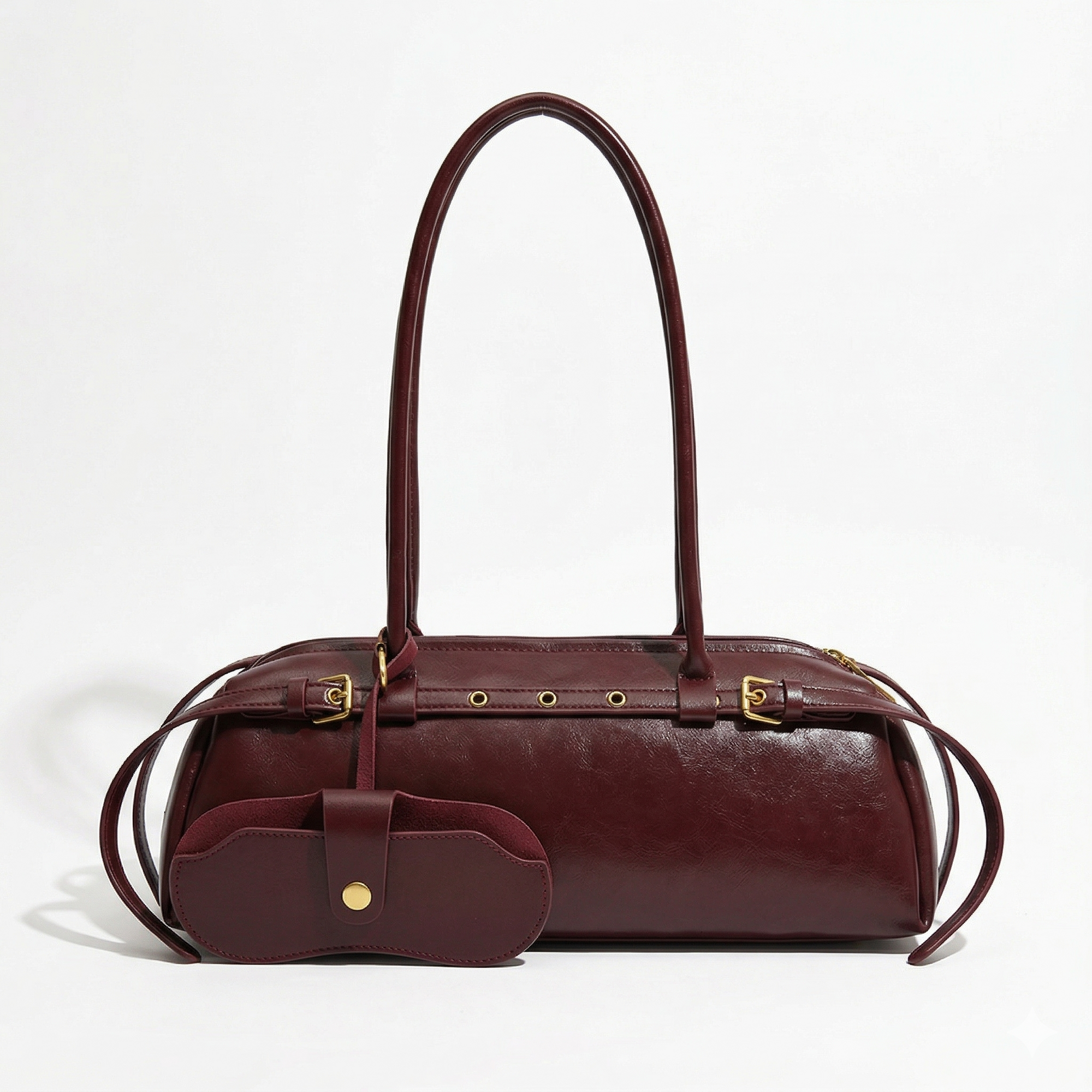 East West Leather Shoulder Bag