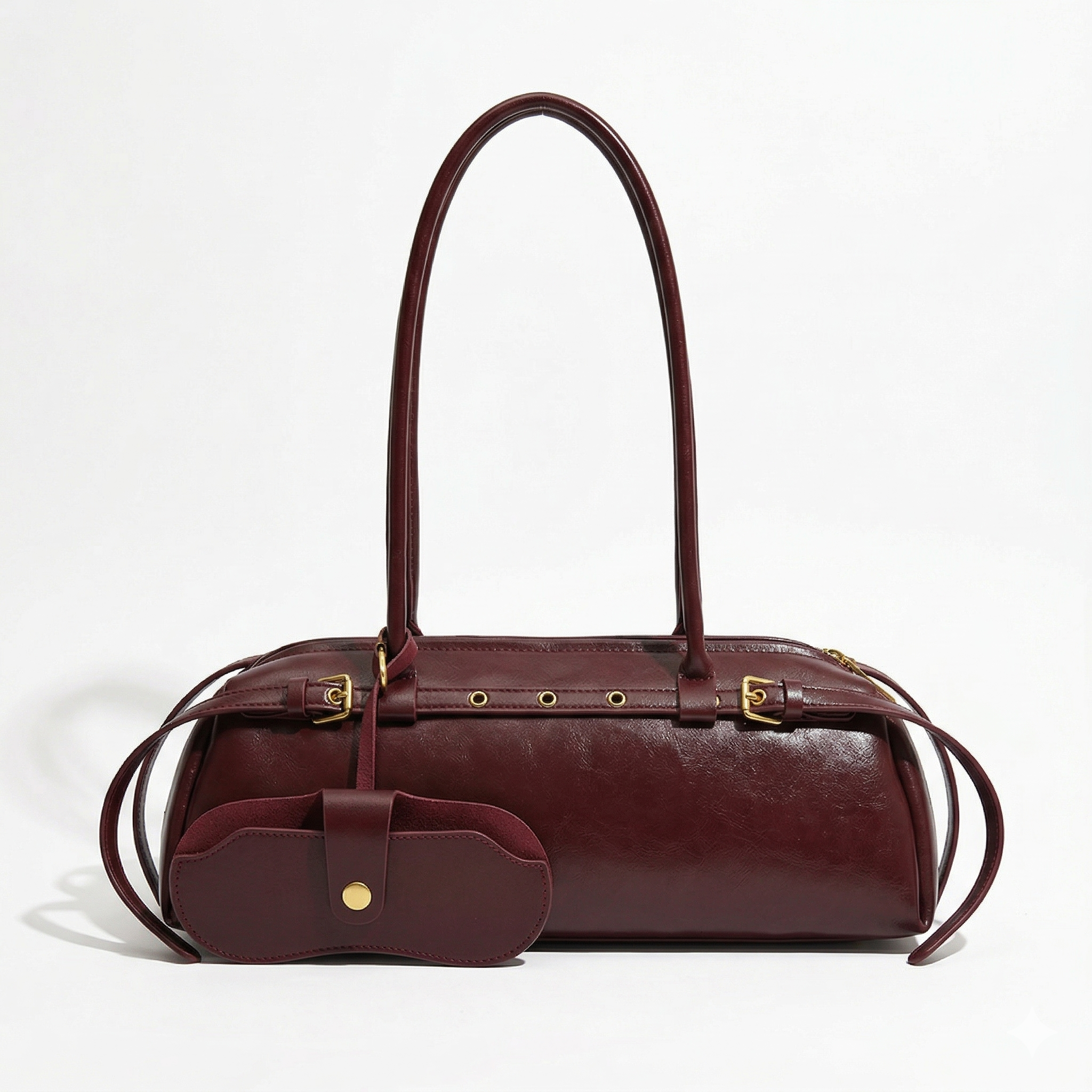 East West Leather Shoulder Bag