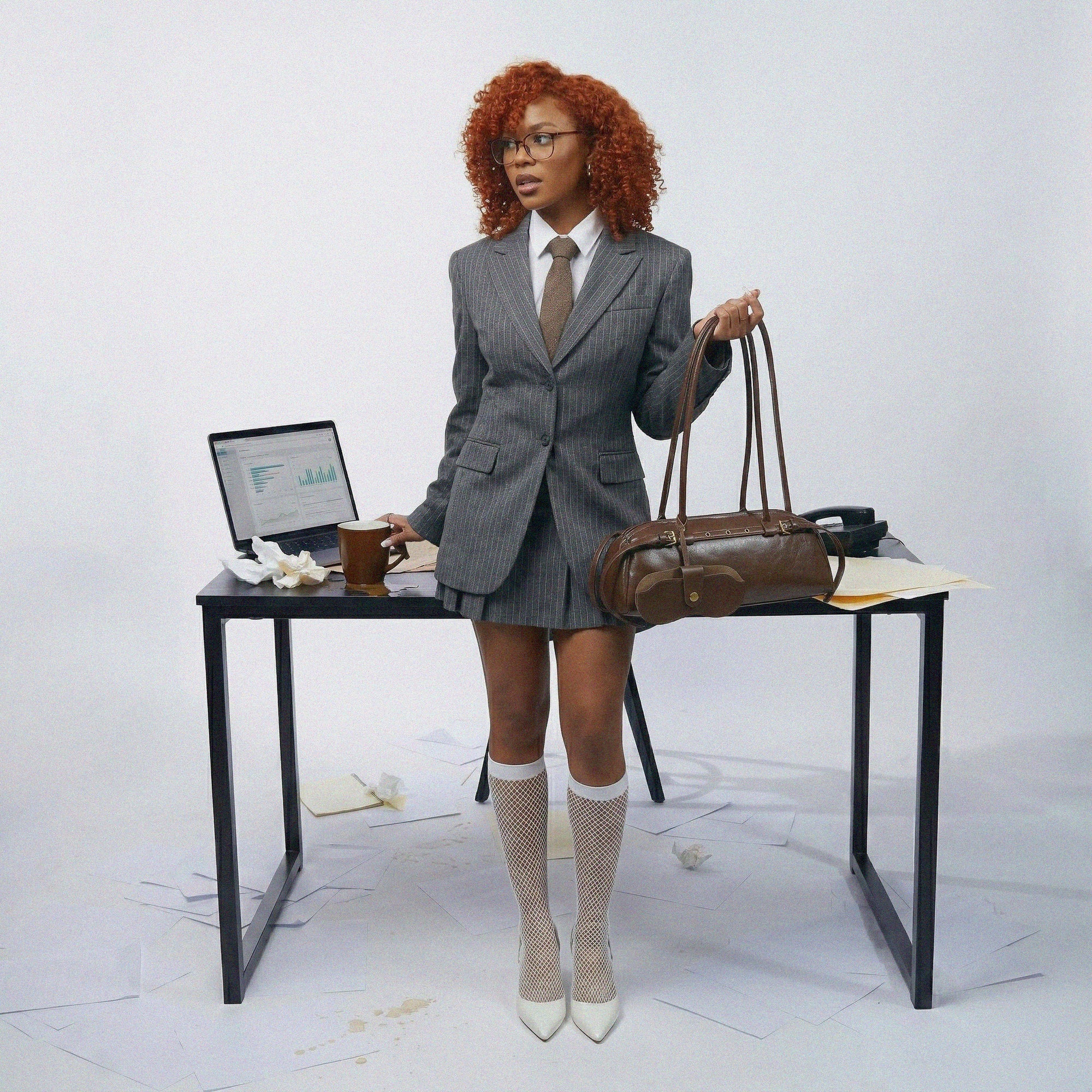 East West Leather Shoulder Bag