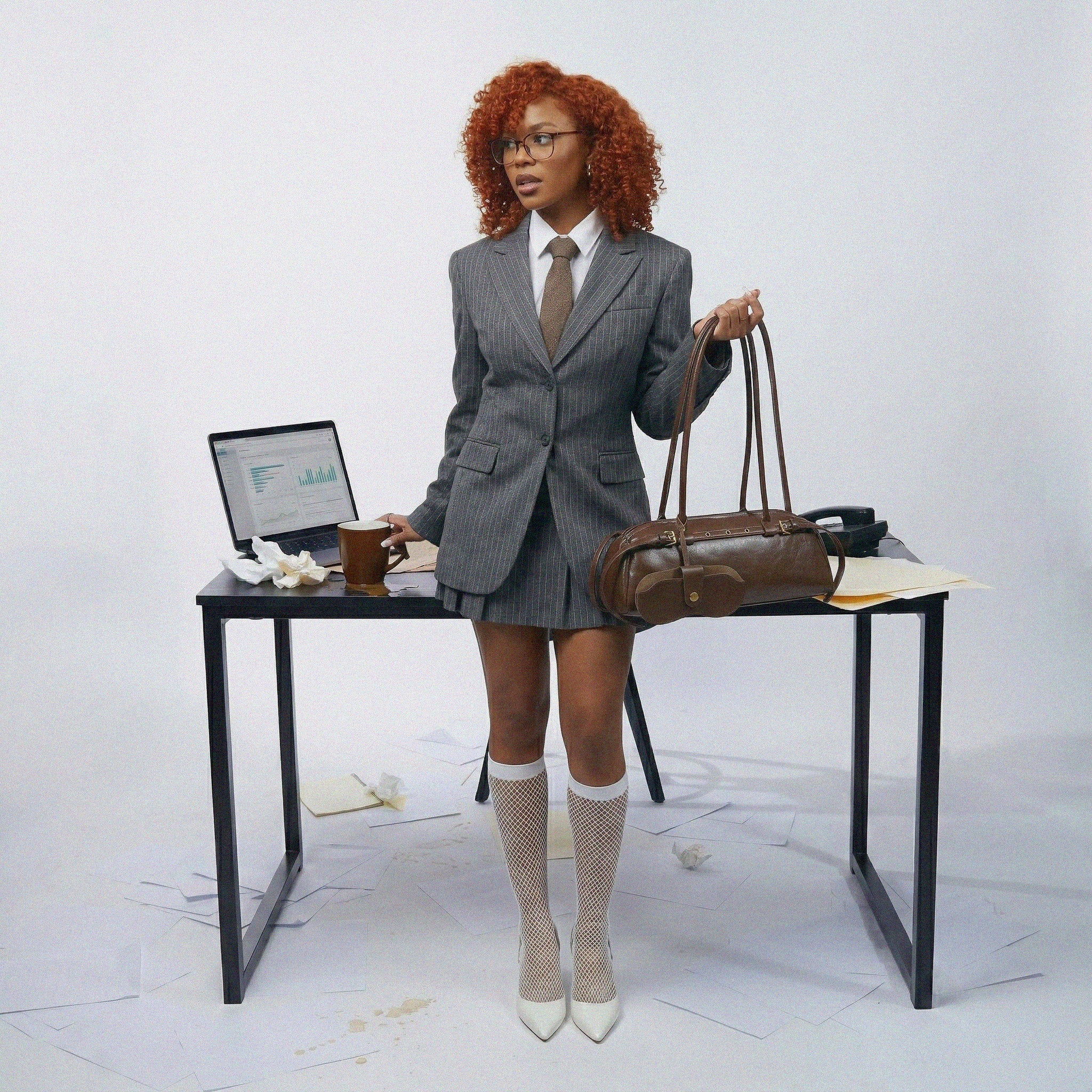 East West Leather Shoulder Bag