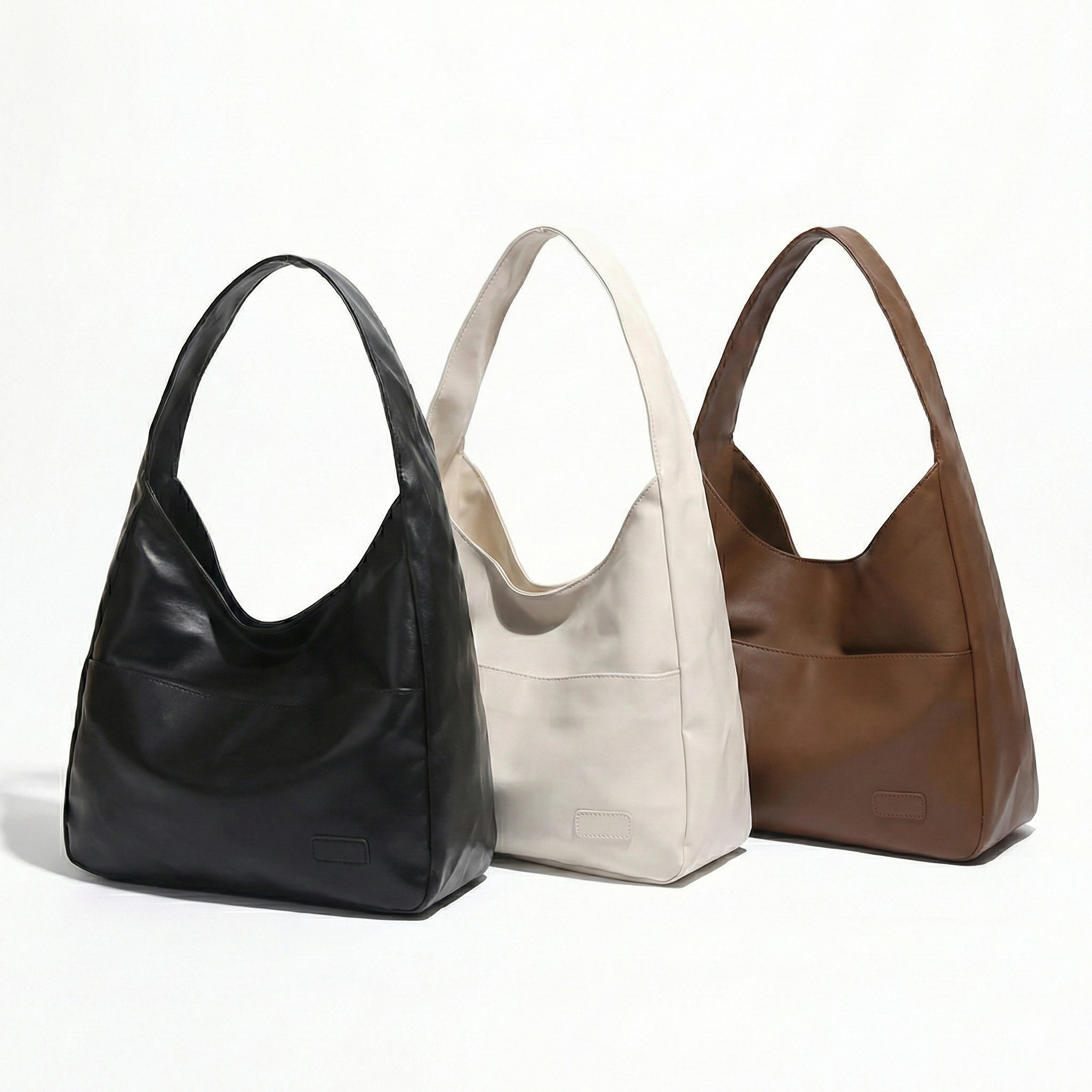 Femme Faux Leather Shoulder Bag