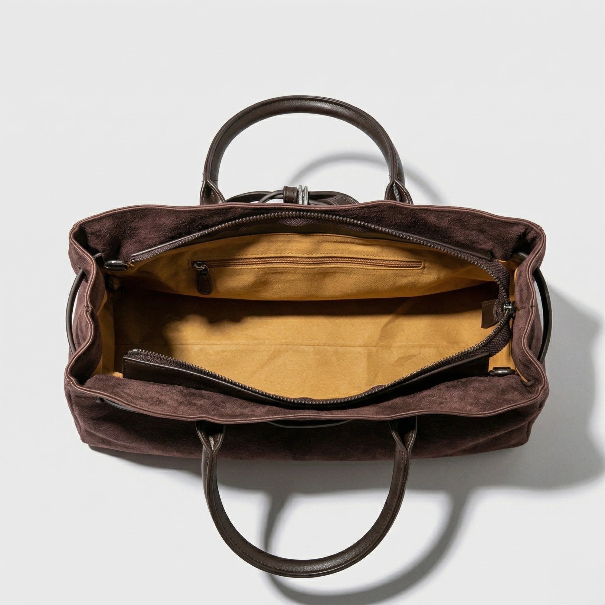 Gia Belted Suede Bag