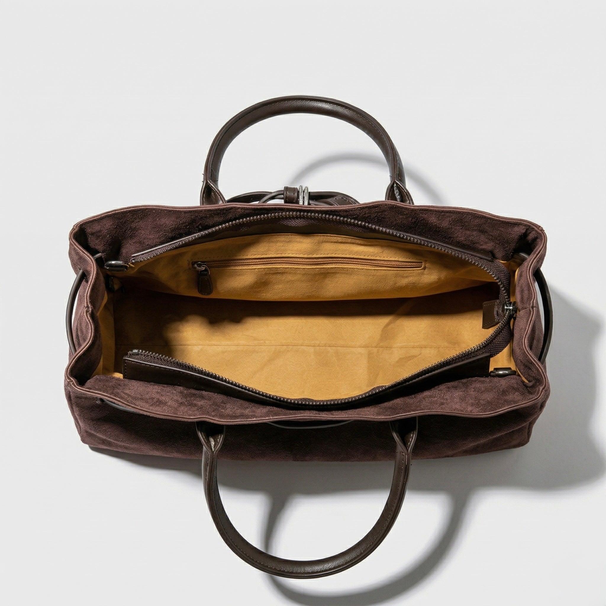 Gia Belted Suede Bag