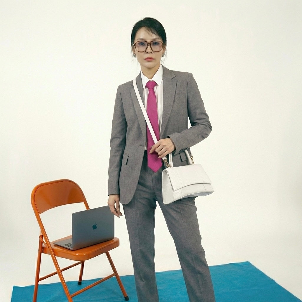 حقيبة يد بنمط التمساح على شكل الساعة الرملية