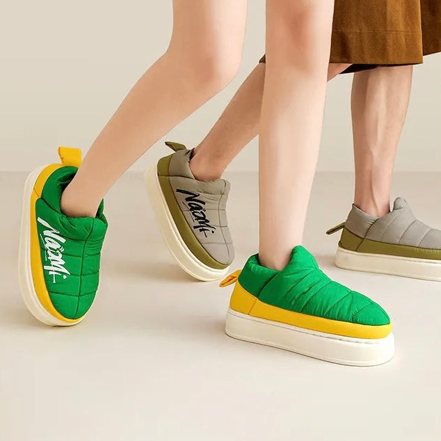 Slip-On Plateauschuhe mit hoher Sohle