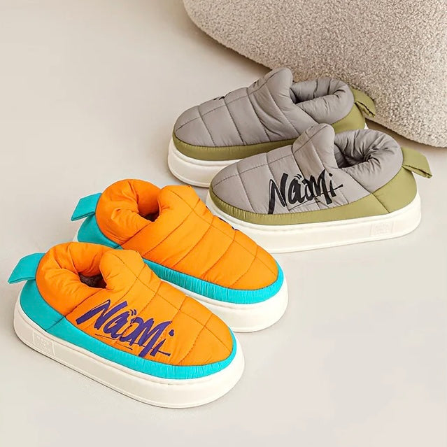 Slip-On Plateauschuhe mit hoher Sohle