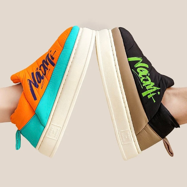 Slip-On Plateauschuhe mit hoher Sohle