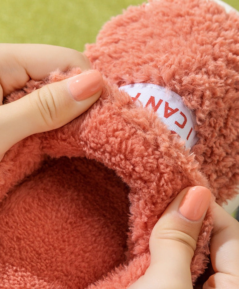 Verträumte Fleece-Hausschuhe