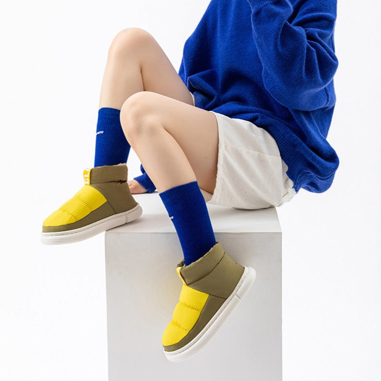 Zweifarbige, bequeme High-Tops