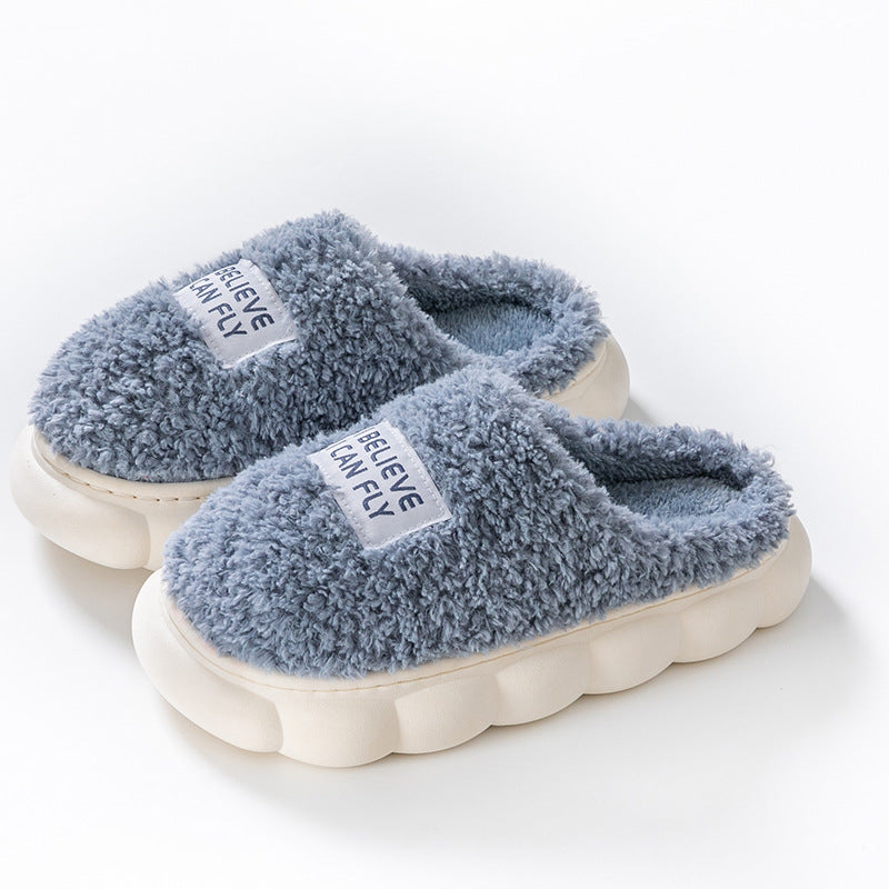 Verträumte Fleece-Hausschuhe