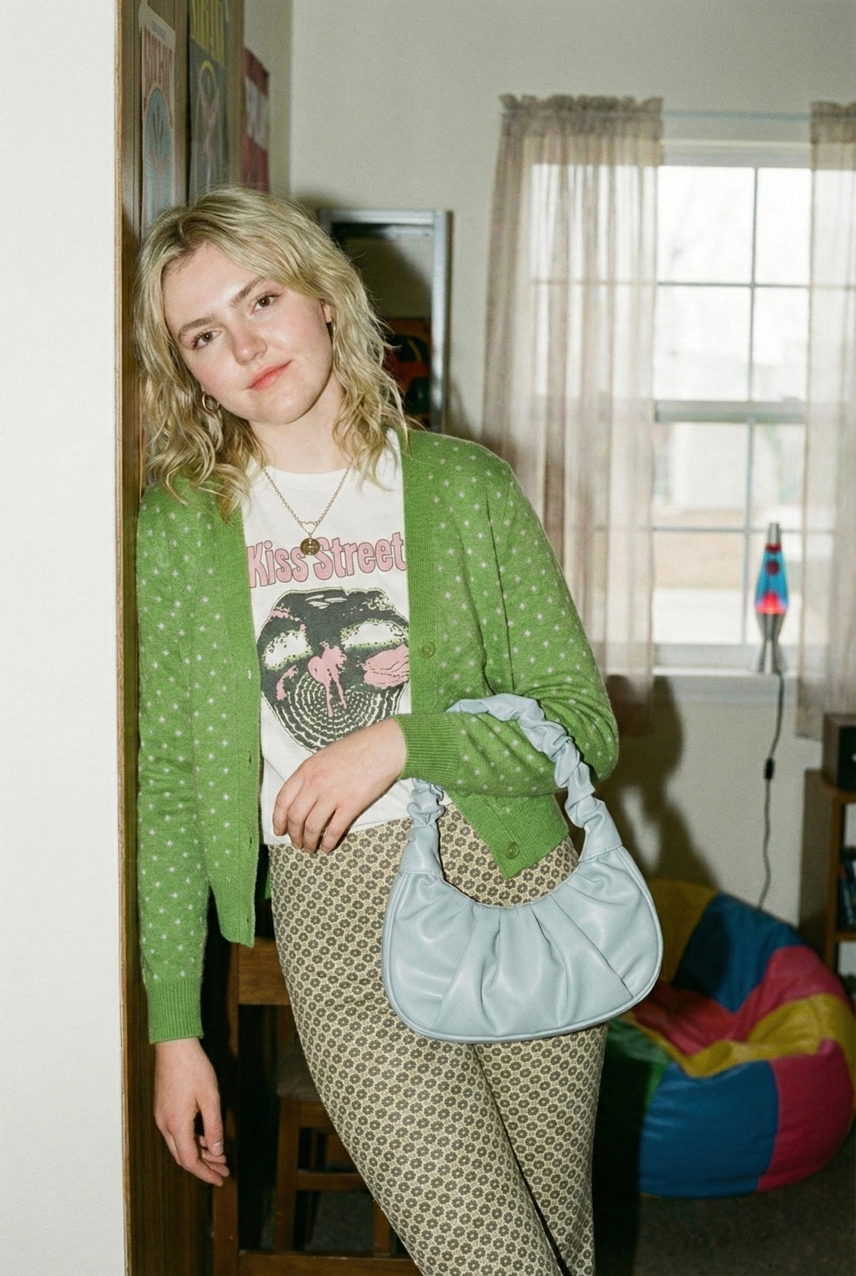 Ripple Faux Leather Handbag