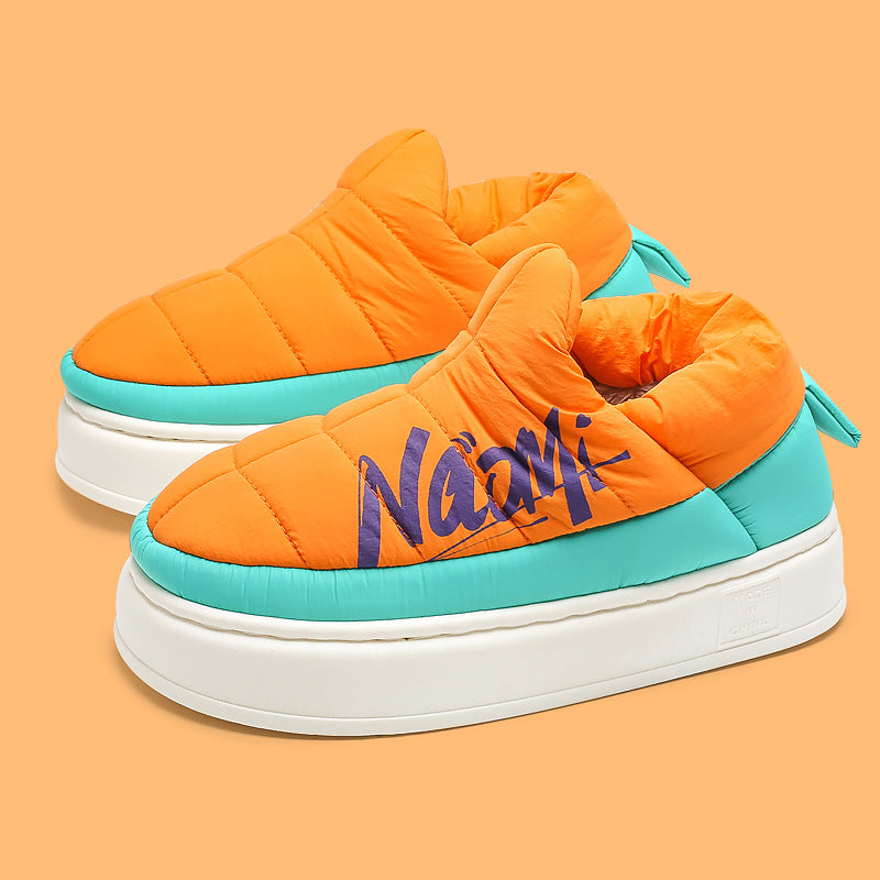 Slip-On Plateauschuhe mit hoher Sohle